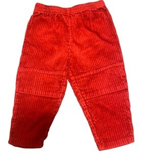 4/$20 Vintage Please Mum Corduroy Pants Red Baby 6 month Boy Girl Retro 80 90s 🛑